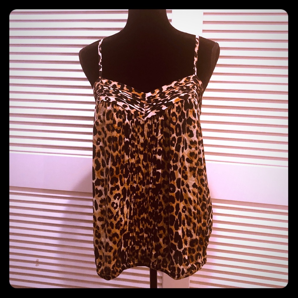 Express Leopard Print Top - image 1